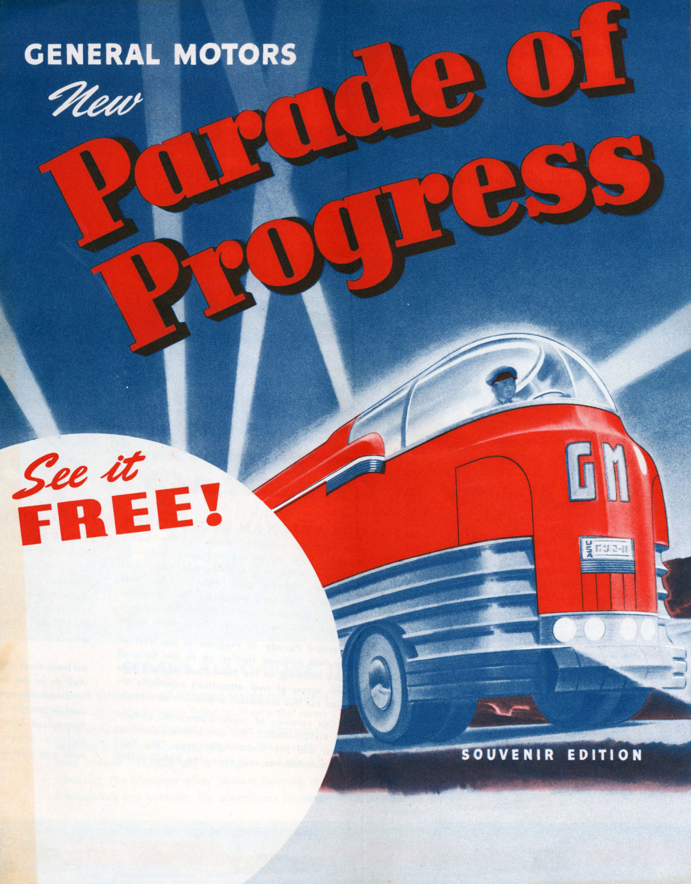 1953 GM Parade of Progress Dream Car Harley Earl Futurliner