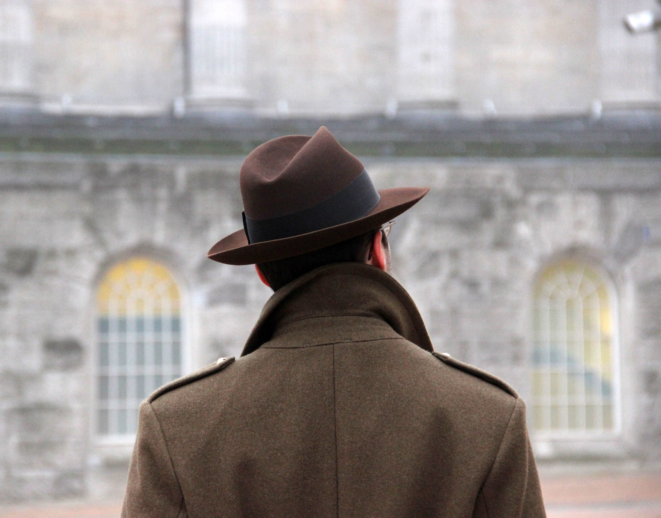 Stetson Temple & Army Green Ulster by LONG STORY SHORT